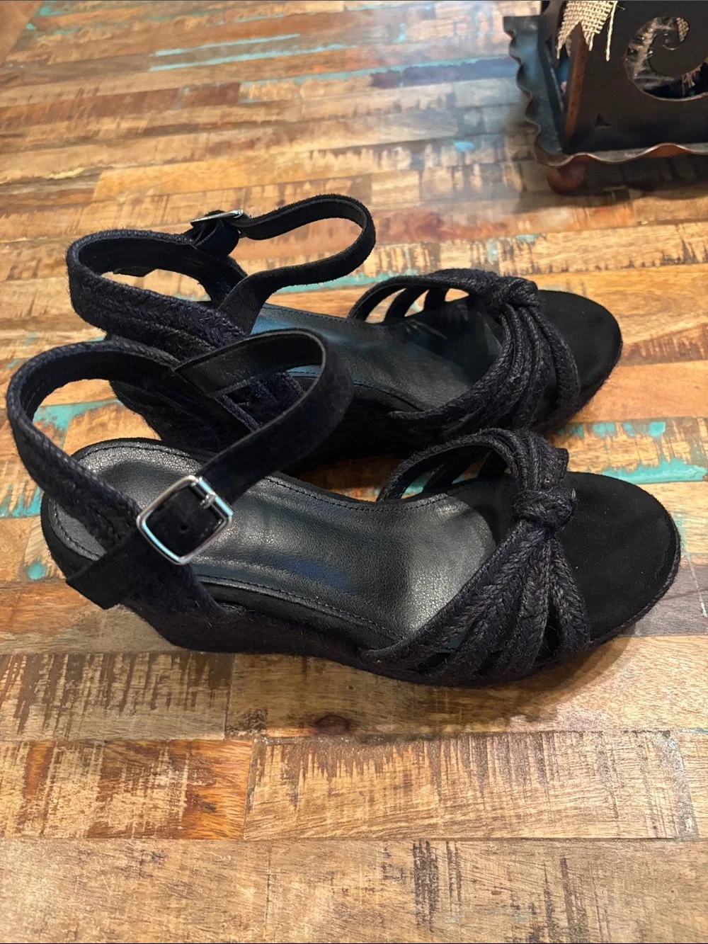 Woman’s Size 8 Black Espadrille’s Amazon